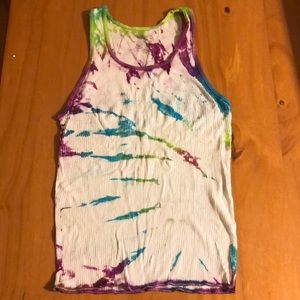 DIY tie dye wife beater.